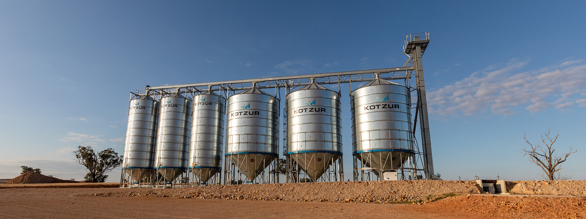 Large Elevated Silos